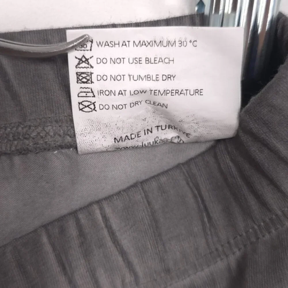NWT LUUKAA Size US 10 LYRIC Garment Dyed Cotton Jersey Leggings Stone Pants LK 3